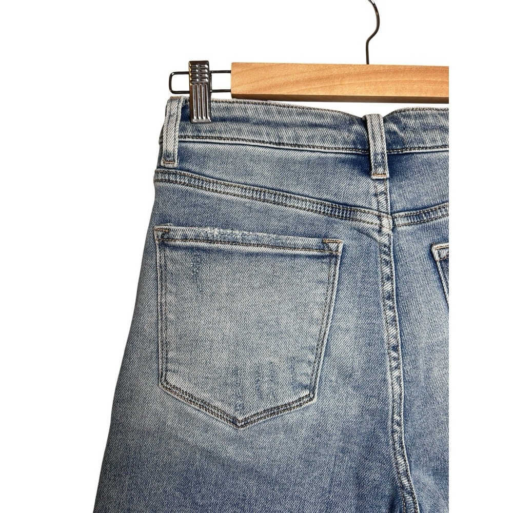 Shop Stevie Cut Off Jean Shorts Small High Rise Raw Hem Stretch Denim - Picture 6 of 11